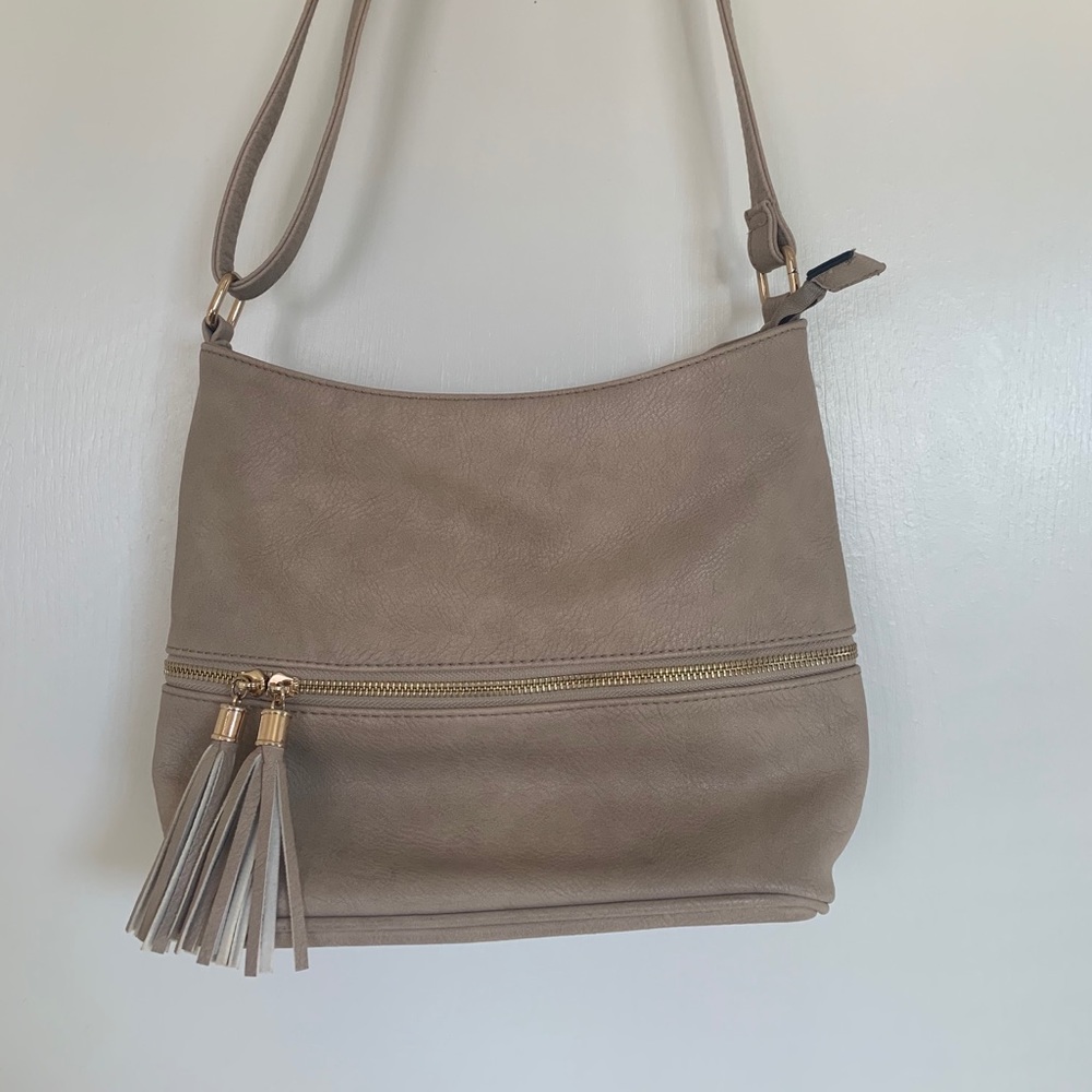 Western Style Boho  Purse Tan Crossbody
